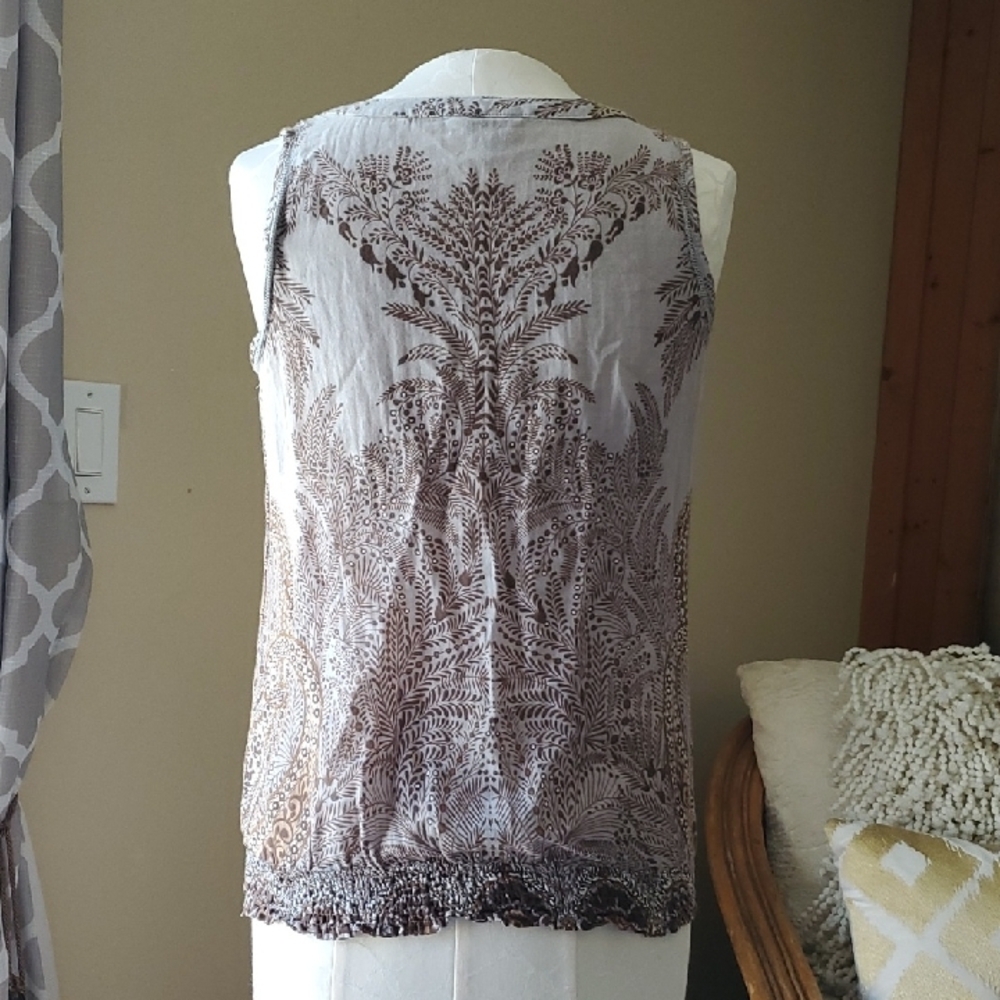 Sonoma Women's Sleeveless Tie-Front Top - Picture 5 of 6